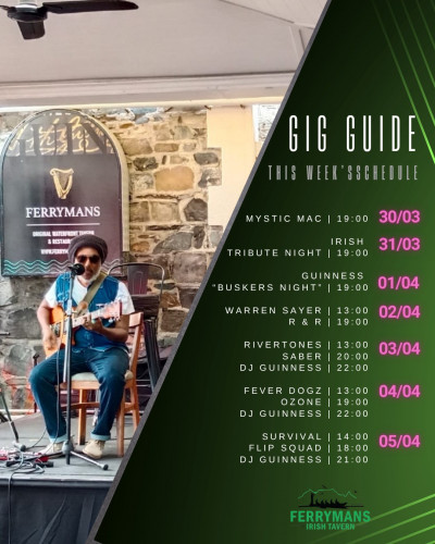 Gig Guide at Ferryman's Tavern