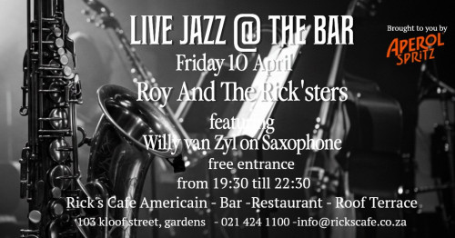 Live Jazz at The Bar this Friday