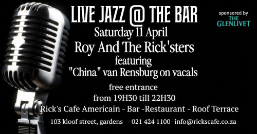 Live Jazz this Saturday at Ricks Cafe
