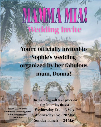 Mamma Mia: The Wedding Invite
