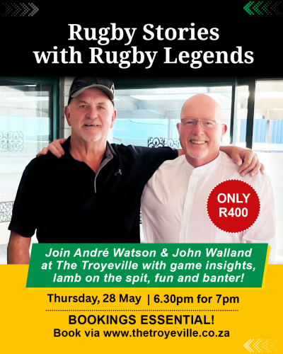 LIVE - RUGBY STORIES WITH RUGBY LEGENDS