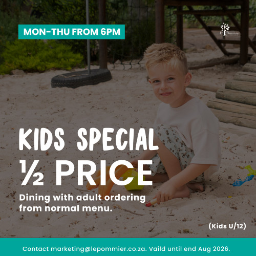 Kids eat for half price this Winter