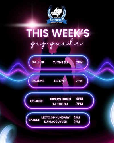 This Week's Schedule at Mitchells Ale House