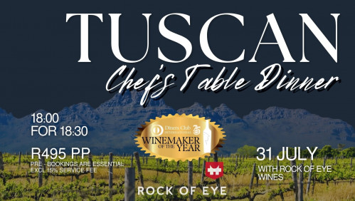 Tuscan Chef's Table dinner with Rock of Eye Wines