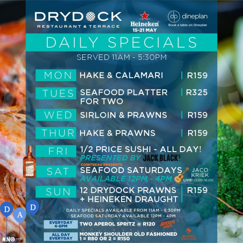 Drydock Daily Specials