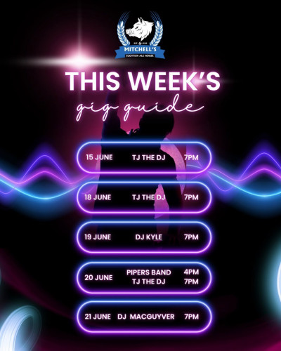 This Week's Schedule at Mitchells Ale House