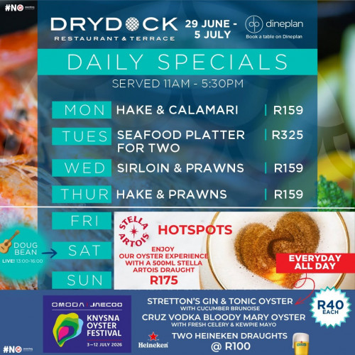 Drydock Daily Specials