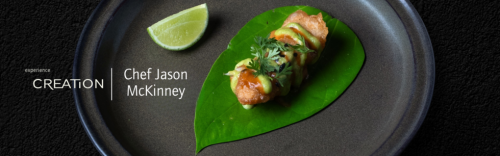 A wine dinner experience with Chef Jason McKinney in collaboration with Creation