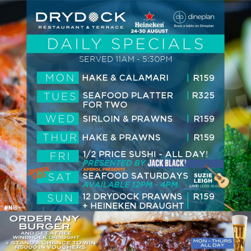 Drydock Daily Specials