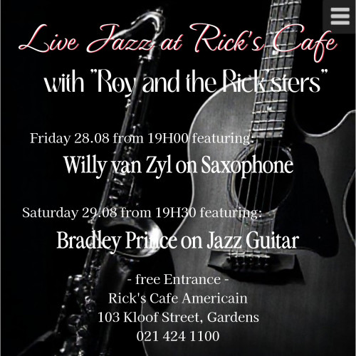 Live Jazz with Roy and Rik'sters!