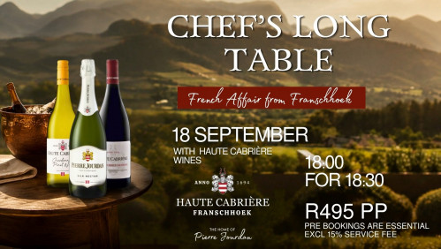 French Affair from Franschhoek with Haute Cabriere Wines