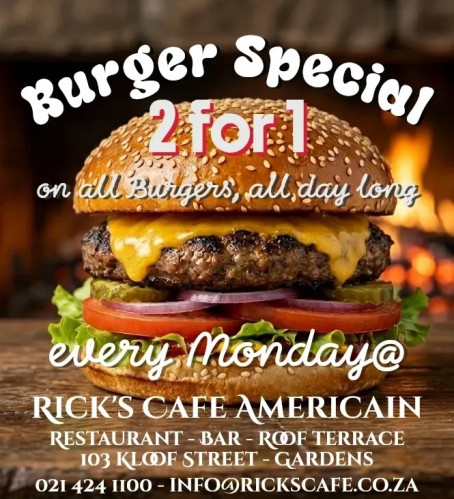 Monday Burger Special - 2 for 1