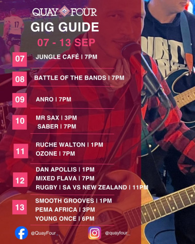 Quay Four Gig Guide