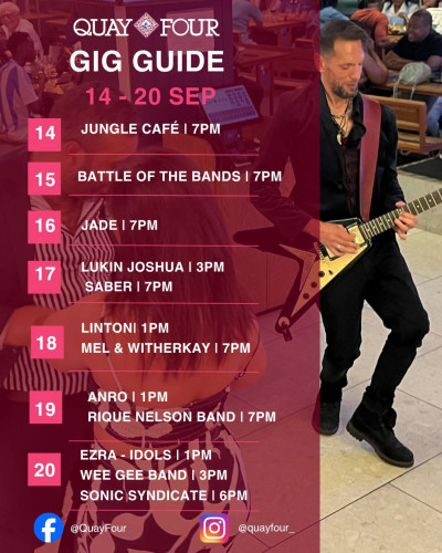 Quay Four Gig Guide
