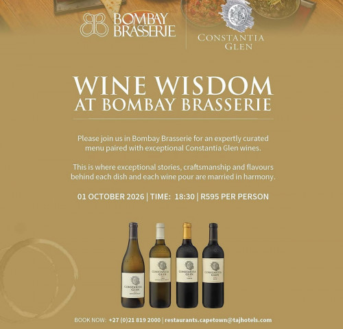 Wine Wisdom Evening with Constantia Glen Wines