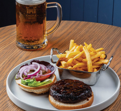 Classic Burger with Tank Beer