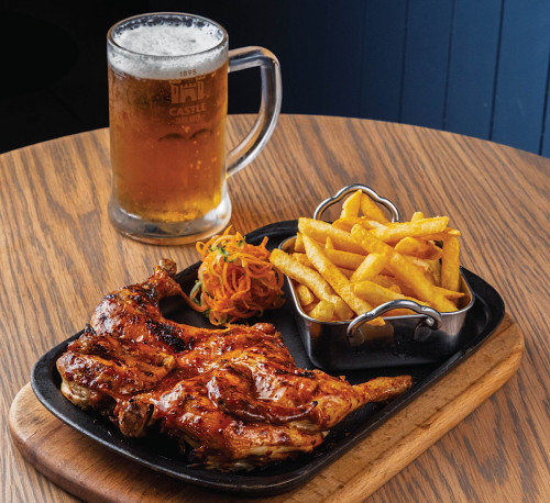 Spatchcock with Tank Beer