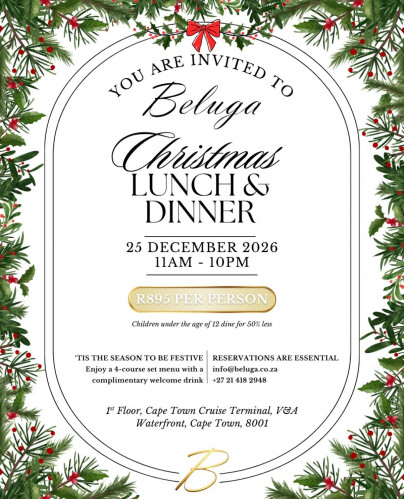 Celebrate Christmas 2026 at Beluga 