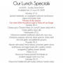 Lunch Specials at Rick's Cafe