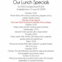 Lunch Specials at Rick's Cafe