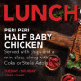 Peri Peri Half Baby Chicken Lunch Special