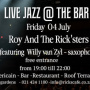 Live Jazz at The Bar this Friday