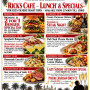 This Week's Specials at Rick's Cafe