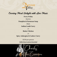 Evening Meal Delight with Live Music - Every Friday