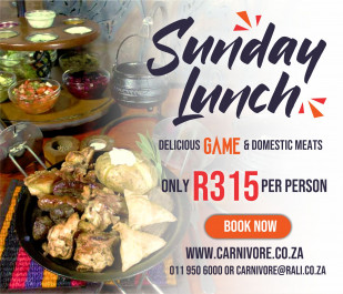 Sunday Lunch at Carnivore Restaurant