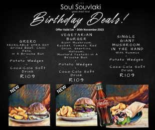 Soul Souvlaki Birthday Deals