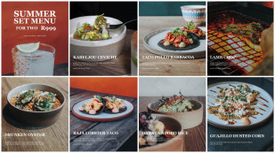 Summer Set Menu for Two - R999
