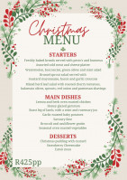 Christmas Lunch Menu