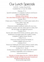 Lunch Specials at Rick's Cafe