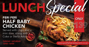 Peri Peri Half Baby Chicken Lunch Special