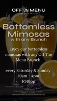 Bottomless Mimosa with Any Brunch Menu Dish