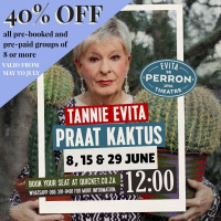Tannie Evita praat Kaktus