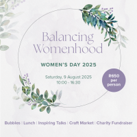 Women's Day celebration at Benguela Cove: Bubbles, lunch, inspiring women, market & charity raffle. Celebrate womenhood!