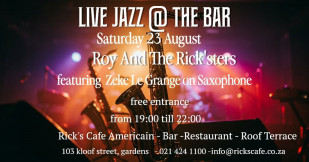 Live Jazz this Saturday at Ricks Cafe