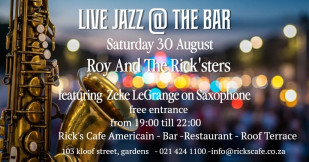Live Jazz this Saturday at Ricks Cafe