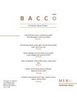 September Spring Menu