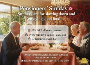 Pensioner's Sunday Lunch Special