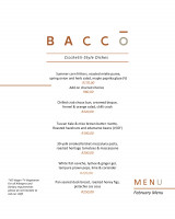 February Cicchetti-Style Menu