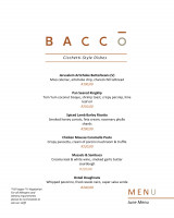 June Cicchetti-Style Menu