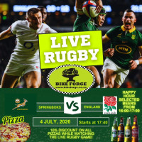 Live Rugby on the The Big Screen at Bike Forge